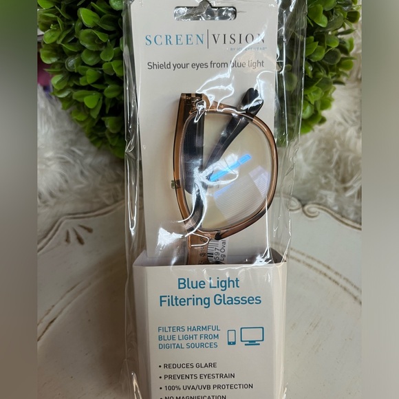 Screen vision Blue light glasses brown frames new - Picture 7 of 7